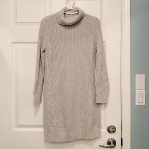 DYNAMITE Knit Dress - Knee Length - GREY XS